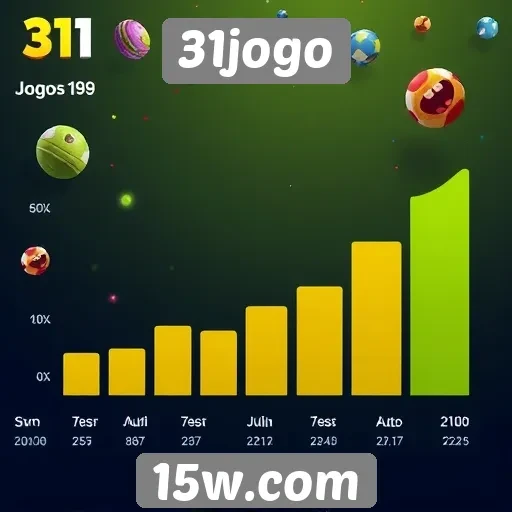 Estatísticas de acessos e popularidade do 31jogo